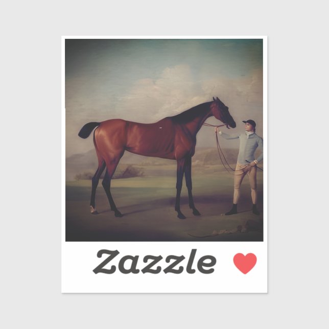 Adesivo Vintage Equestrian Stickers (Folha)