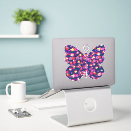 Adesivo Vintage Floral Patterfly Sticker