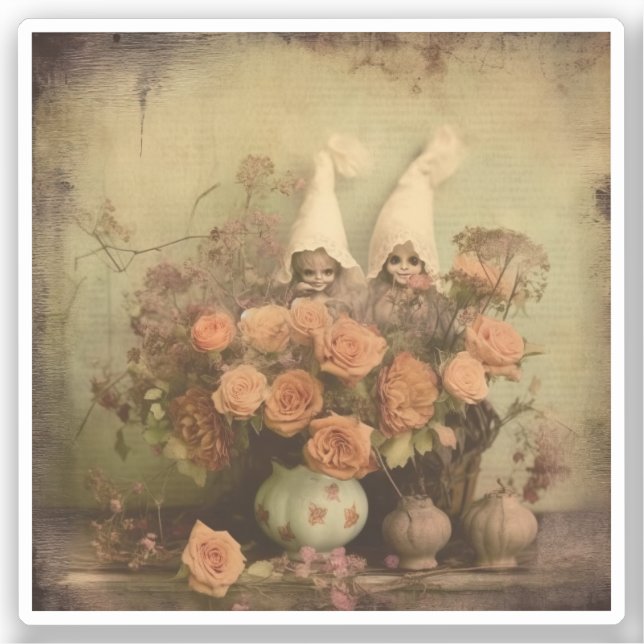 Adesivo Vintage Halloween Witchcraft (2) (Frente)