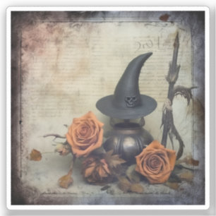 Adesivo Vintage Halloween Witchcraft (8)