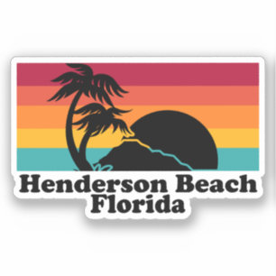 Adesivo Vintage Henderson Beach Flórida