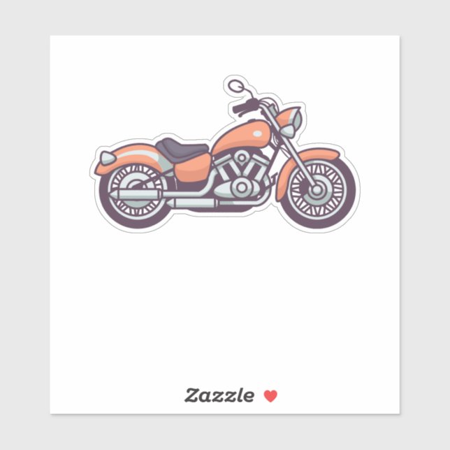 Adesivo Vintage Motor Biker Bike Gift (Folha)