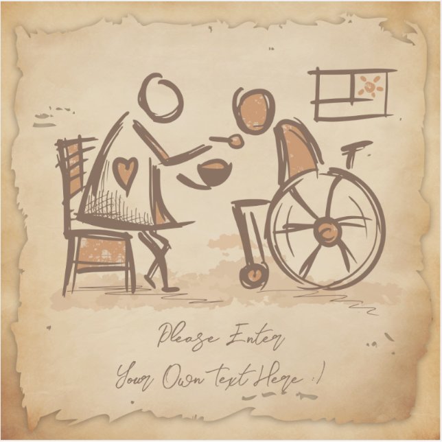 Adesivo Vintage Old Fashion Care Assistant (Frente)