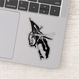 Adesivo Vintage Pirates Flag, Jolly Roger Skull Crossbones