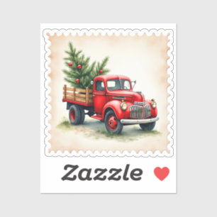 Adesivo Vintage Red Truck