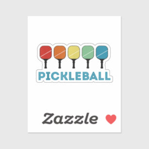 Adesivo Vintage Retro Pickleball Funny