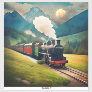 Adesivo Vintage Steam Train