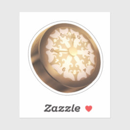 Adesivo Vintage Sticker Clock Steampunk Scrapbook