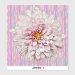 Adesivo Vintage-Style com Flor Rosa de Mãe