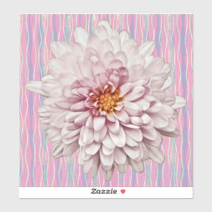 Adesivo Vintage-Style com Flor Rosa de Mãe