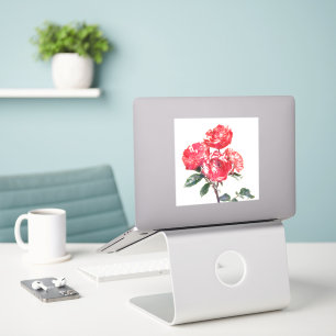 Adesivo Vintage Style Rosa Flower Art Sticker