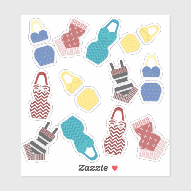 Adesivo Vintage Swimfatos (Folha)