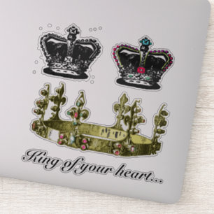Adesivo Vintage Triple Crowns Vinyl Laptop Sticker
