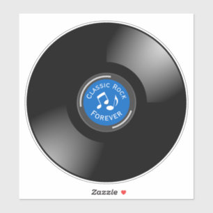 Adesivo Vintage Vinyl Record Design Sticker