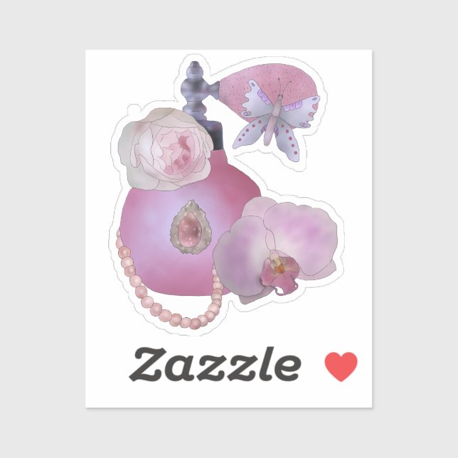 Adesivo Vintager Parfüm  (Folha)