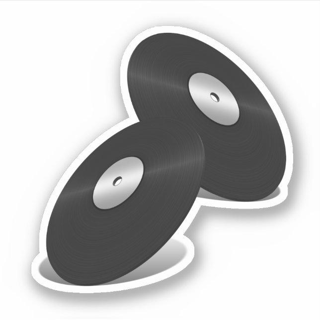 Adesivo Vinyl-Look LP Records (Frente)