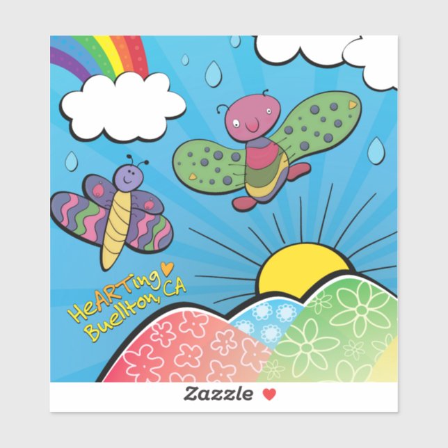 Adesivo Vinyl Sticker - Adorando a Chuva - Buellton.Art (Folha)