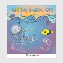 Vinyl Sticker - Ondas de gelatina - Buellton.Art