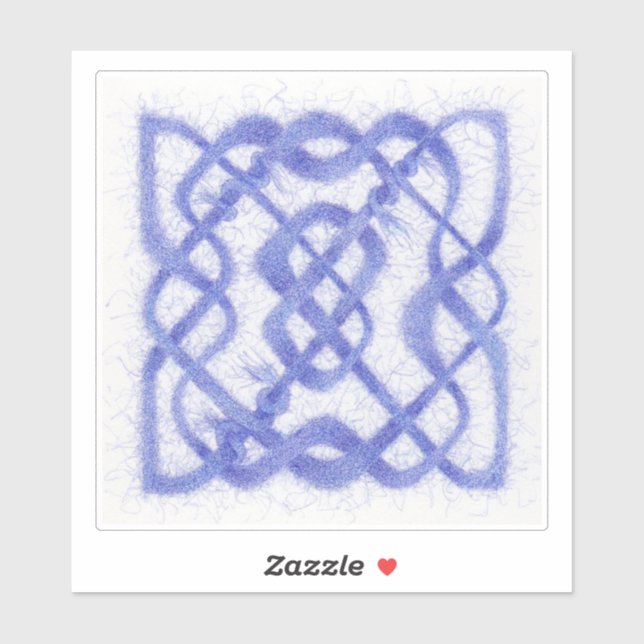 Adesivo VIOLET CELTIC KNOT 6" vinil Sticker (Folha)