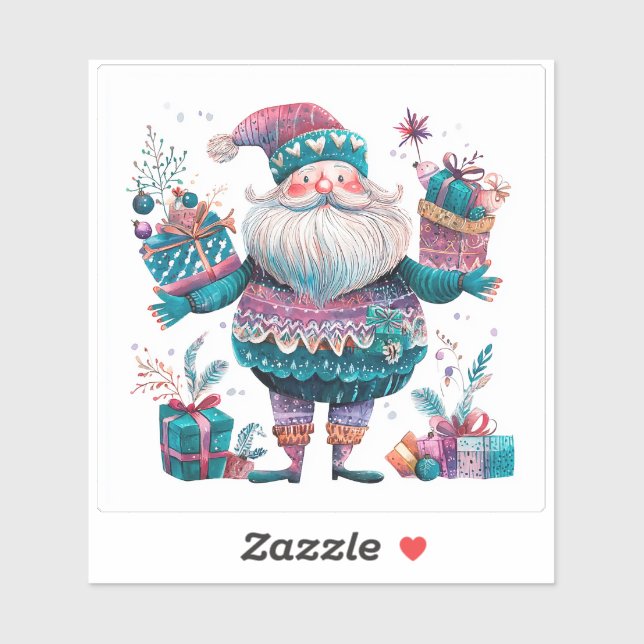 Adesivo Violet Sticker para Feliz Natal! (Folha)