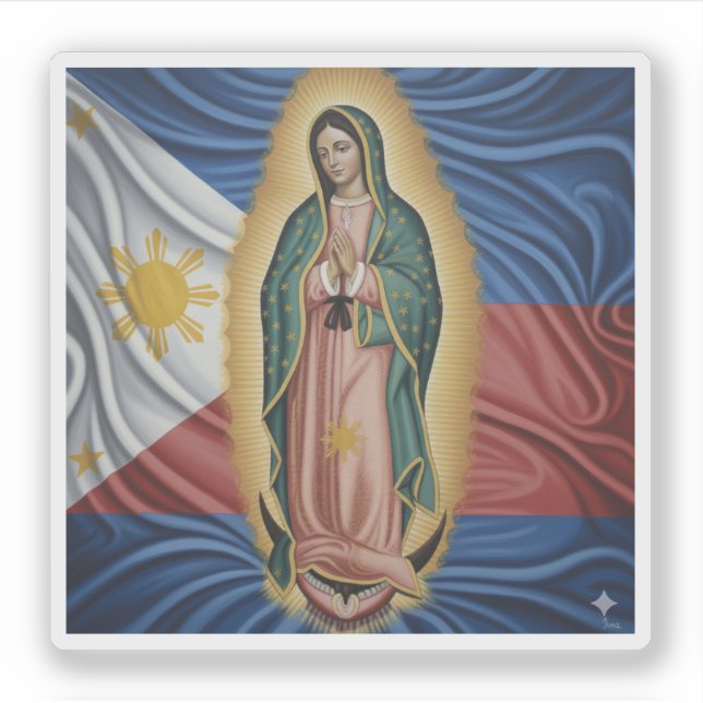Adesivo Virgem de Guadalupe - Filipinas (Frente)