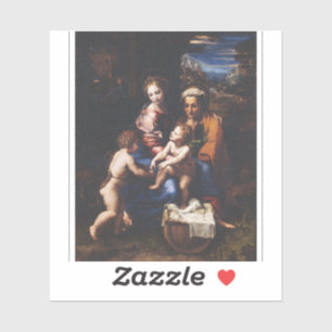 Adesivo Virgem Maria e Menino com João Batista