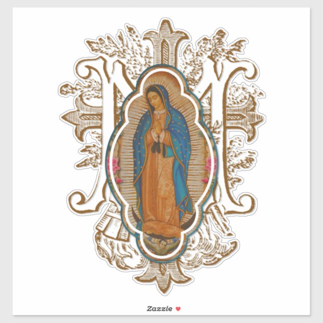 Adesivo Virgem Religiosa Mary Guadalupe Espanhol (Folha)