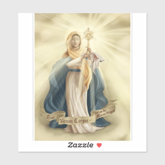 Adesivo Virgen Maria (Folha)