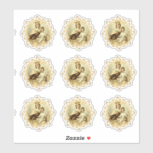 Adesivo Virgin Mary Monte Carmel Jesus Vinil Religioso