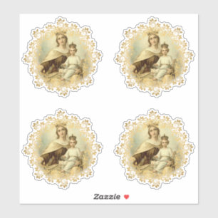 Adesivo Virgin Mary Monte Carmel Jesus Vinil Religioso