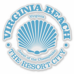 Adesivo Virginia Beach (concha)
