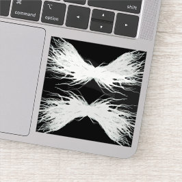 Adesivo Virtues Abstract White Wings Alcohol Ink Art