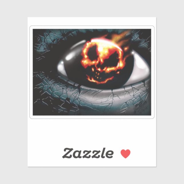 Adesivo "Visão de fogo" (Folha)