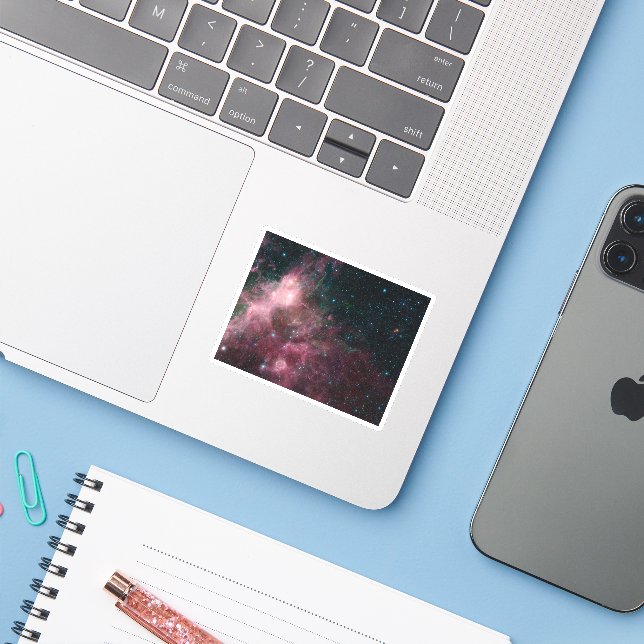 Adesivo Visão Infravermelho Mostrando O Nascimento E A Mor (Notebook com iPhone)