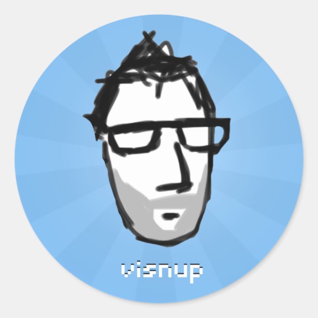 adesivo visnu (azul) (Frente)