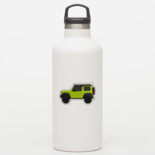 Adesivo Vista de lado Personalizada 4x4 com suporte verde 