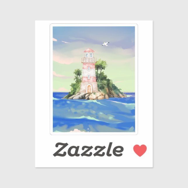 Adesivo Vista do oceano (Folha)