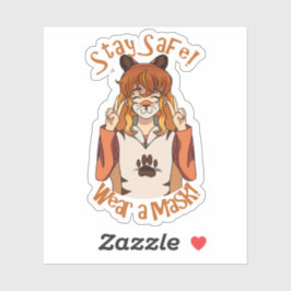 Adesivo Vista uma máscara!