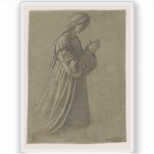 Adesivo Vittore Carpaccio - Estudo da Virgem