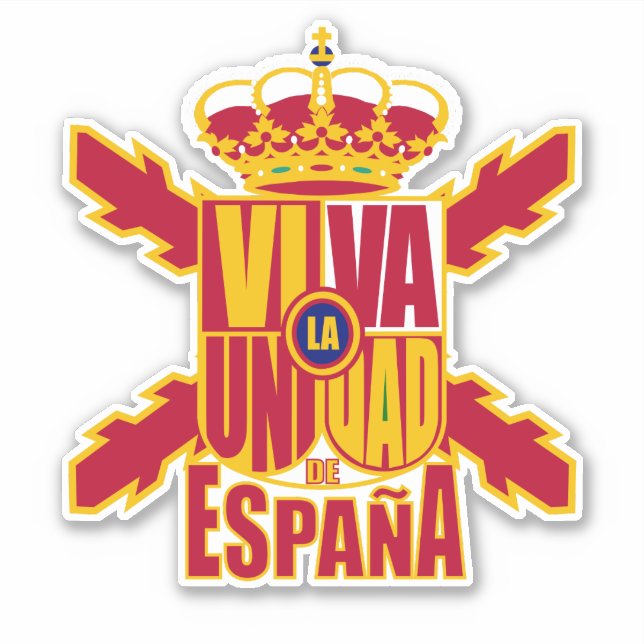 Adesivo Viva la Unidad de España (Frente)