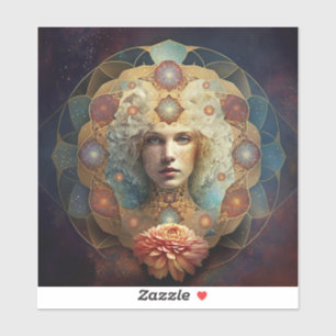 Adesivo Vivendo a arte visionária Mandala