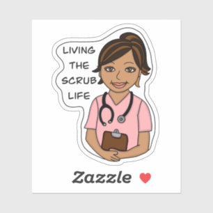 Adesivo Vivendo a vida escrupulosa   Humor profissional mé