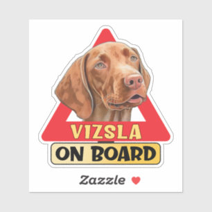Adesivo Vizsla, Conselho De Sinal De Tráfego Vermelho De C