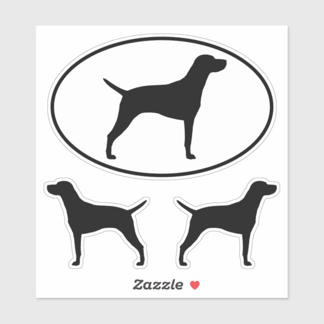 Adesivo Vizsla Silhouettes Vinyl Sticker Set (Folha)