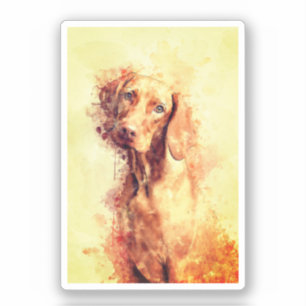 Adesivo Vizsla Watercolor