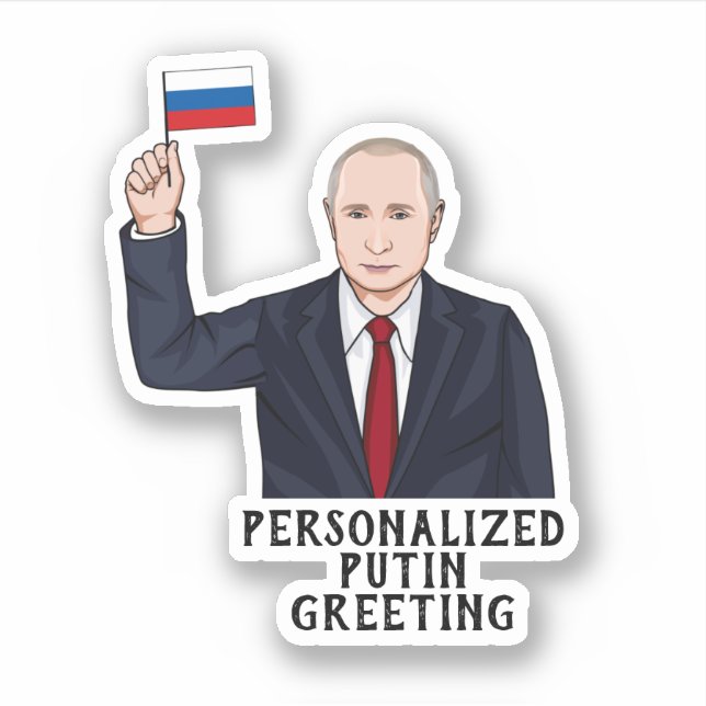 ADESIVO VLADIMIR PUTIN PERSONALIZADO (Frente)