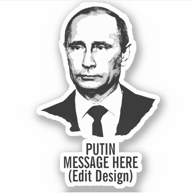 ADESIVO VLADIMIR PUTIN PERSONALIZADO (Frente)