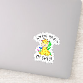 Adesivo Você aposta que girafa que sou bonita