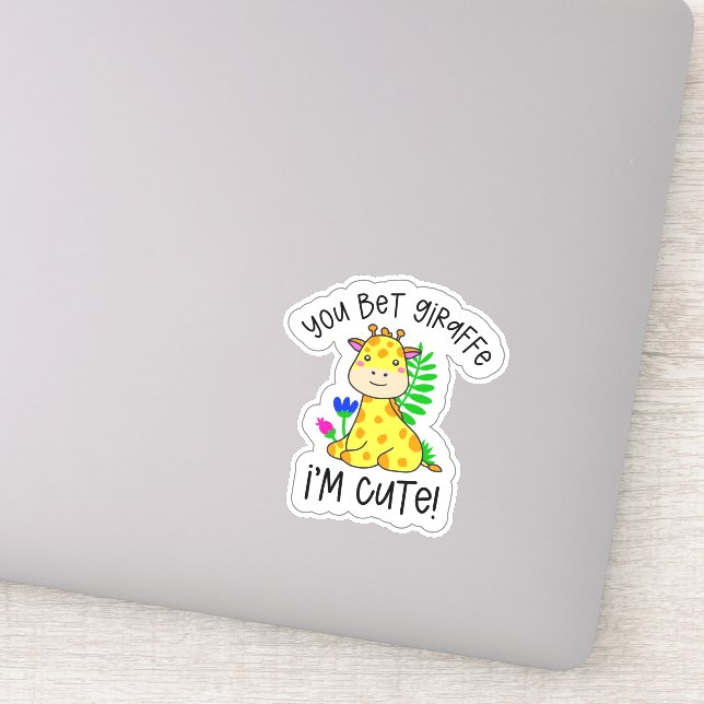 Adesivo Você aposta que girafa que sou bonita (Detalhe)