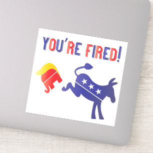 Adesivo Você é a Fired Democrat Defeats Trump
